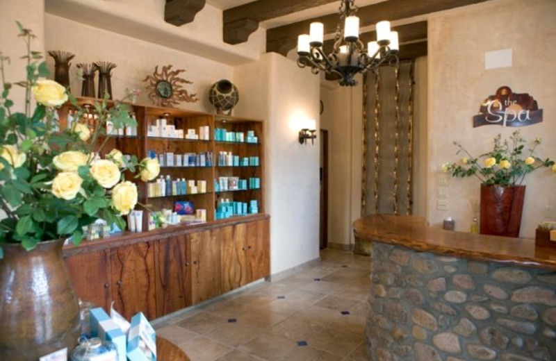 Spa lobby at Tubac Golf Resort.