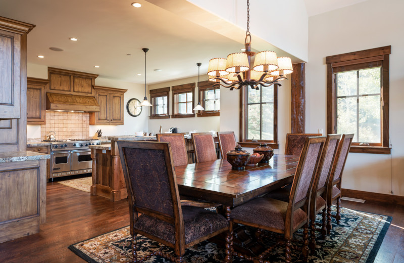 Rental kitchen at Natural Retreats Park City.