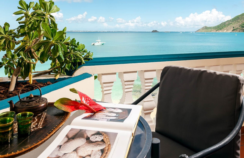 Balcony at Le Petit Hotel.