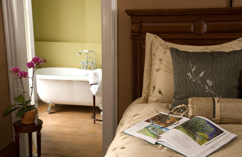 Guest room at Croff House Bed & Breakfast.