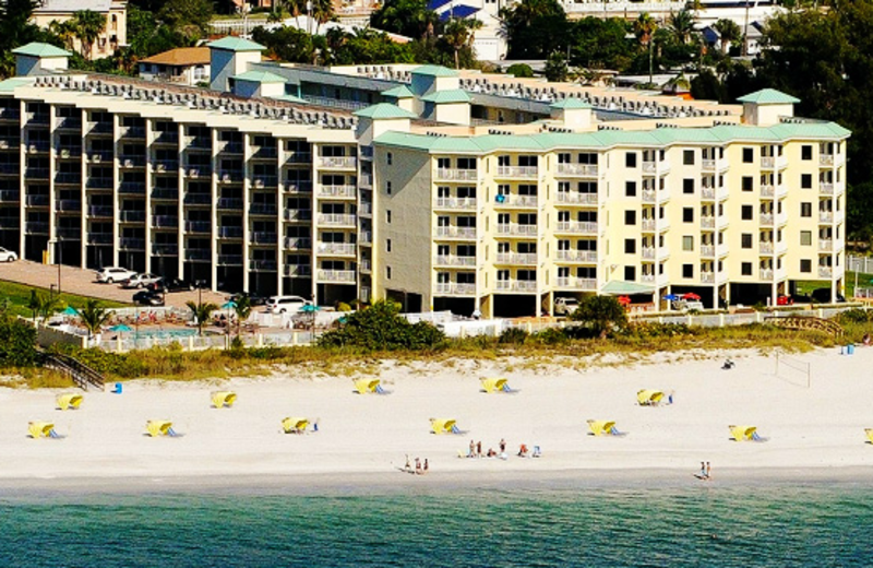 Relax on the beach at Sunset Vistas.