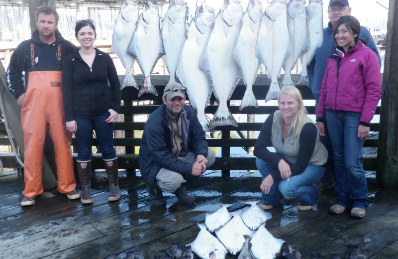 Sea fishing at Trail Lake Lodge.