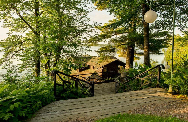 Exterior view of Stout's Island Lodge.