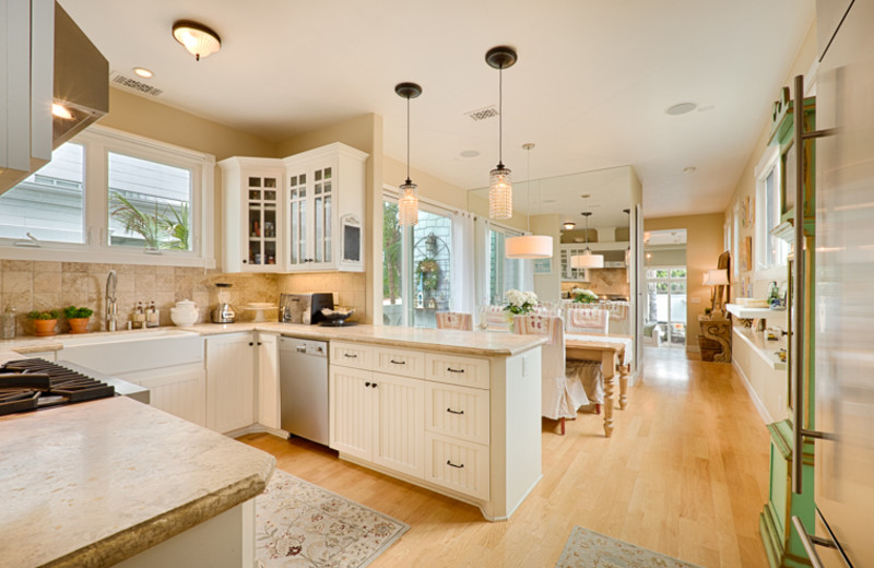 Vacation rental kitchen at Seabreeze Vacation Rentals, LLC.