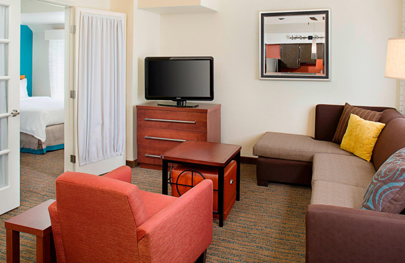 Guest room at Residence Inn Sacramento Cal Expo.