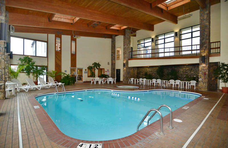 Pool Area at Best Western Center Pointe Inn