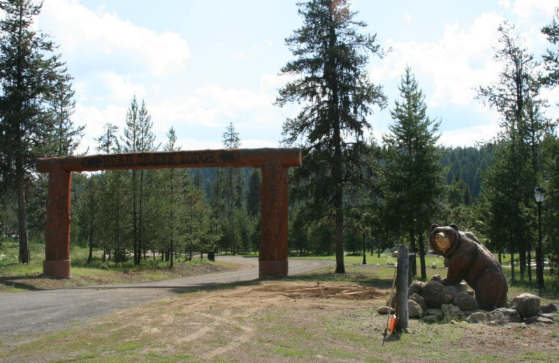 Entrance to Bear Creek Lodge.