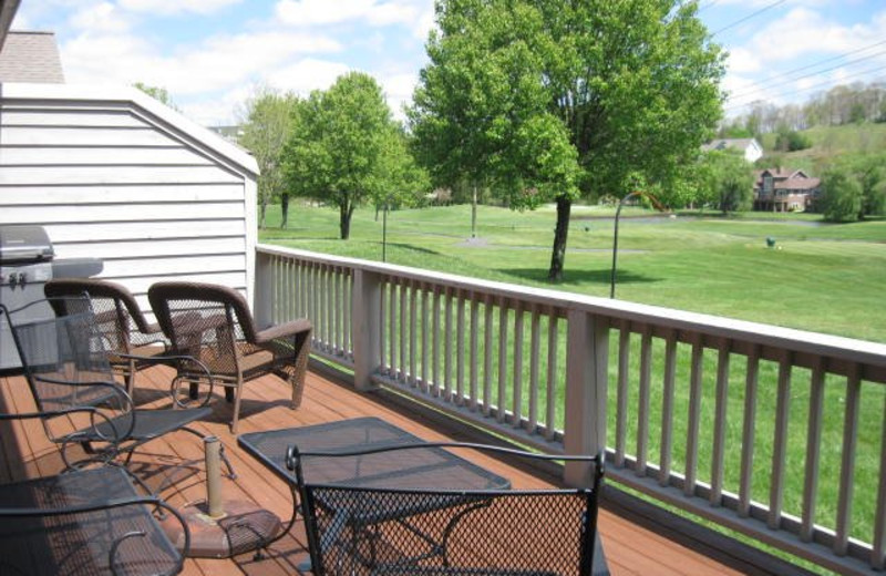 Rental balcony view at Jefferson Landing.