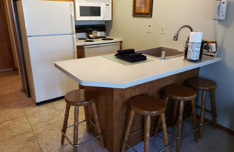 Guest kitchen at High Point Inn.