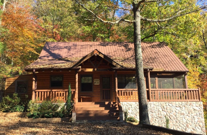 Cabin exterior at Cabin Rentals of Georgia.