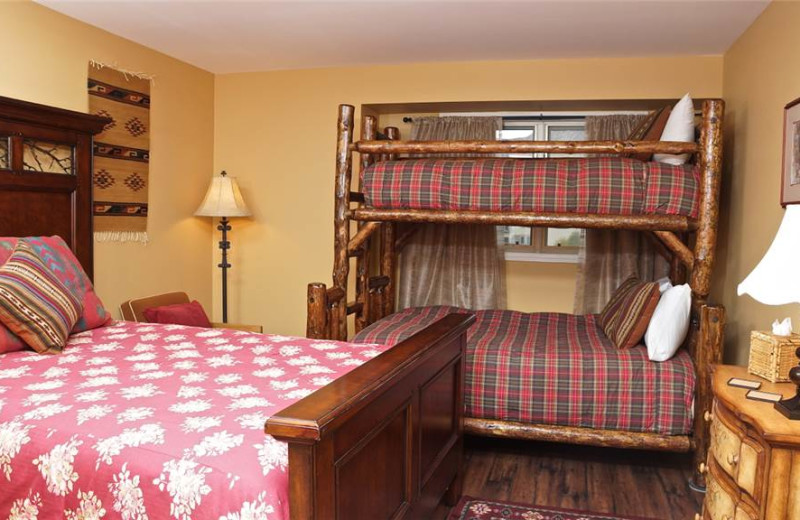 Rental bedroom at Lodge At Avon Center.