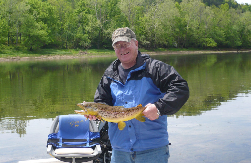 Fishing at Rainbow Drive Resort.