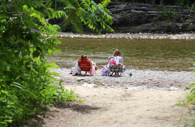 Fishing at Glen Ellis Family Campground.