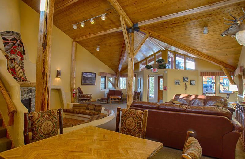 Vacation rental lobby at Grand Targhee Resort.