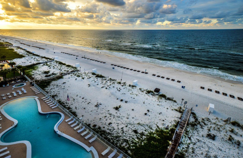 Beach view at Luna Beach Properties.