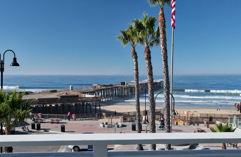 Beach view at Inn at the Pier.