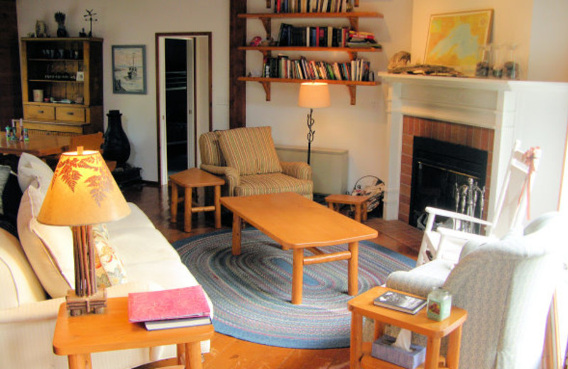 Vacation rental living room at Lutsen Lodging Company.