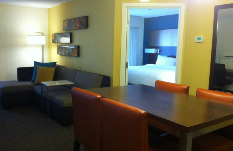 Guest suite at Residence Inn Ann Arbor North.