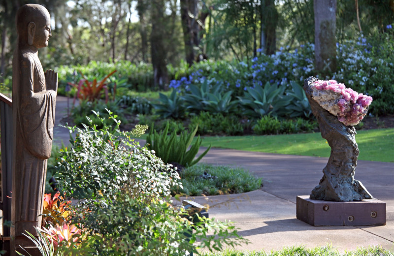 Garden view at Lumeria Maui.