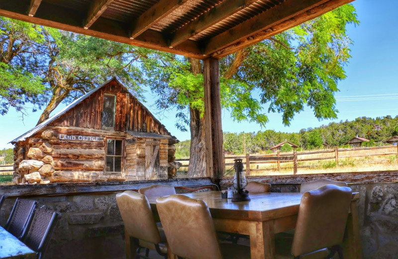 Outdoor meetings at Zion Mountain Ranch.