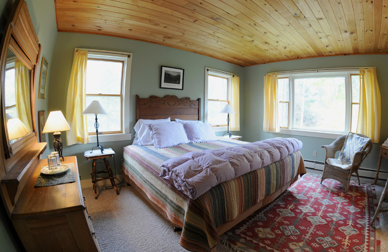 Guest room at Keene Valley Lodge.