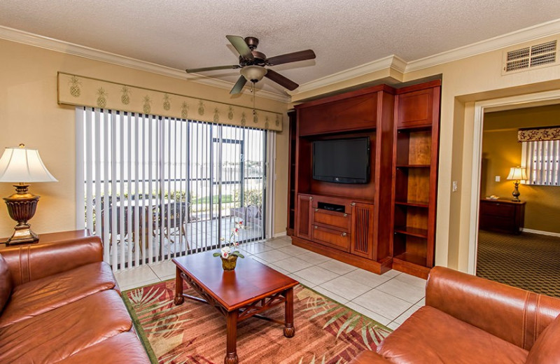 Guest living room at Westgate Lakes Resort & Spa.