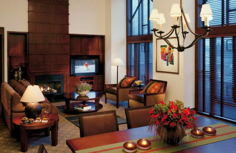 Fireplace suite at Four Seasons Resort Whistler.