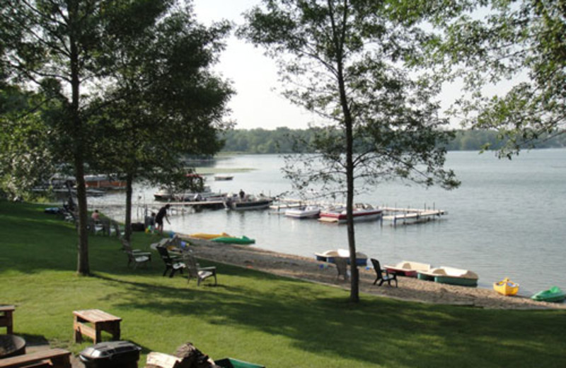 Lake view at Sugarbush Lodge.