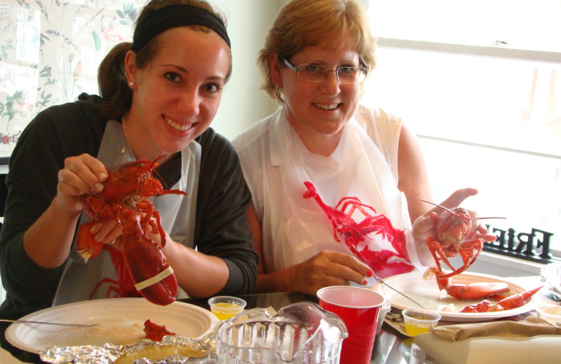 Dining at Bay Leaf Cottages & Bistro.