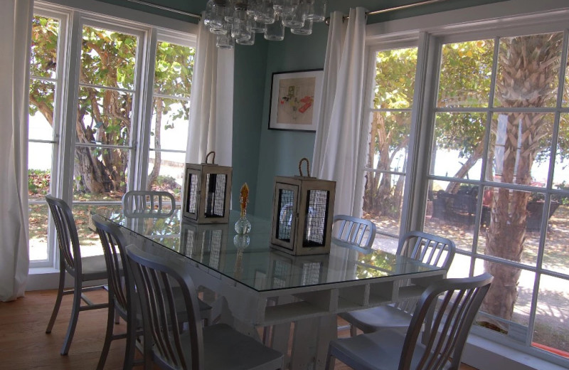 Rental dining room at Sunset Beach Resort.