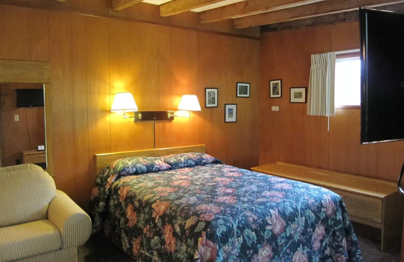 Inn bedroom at Rain Forest Resort Village.