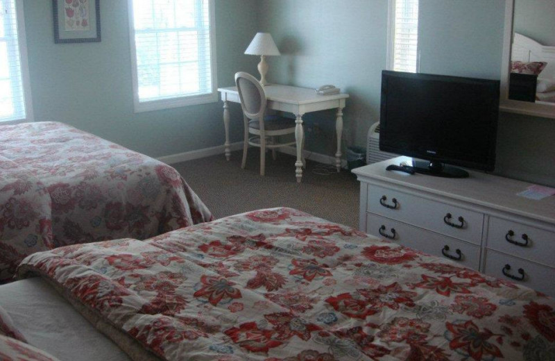 Guest room at Pink Blossoms Resort.