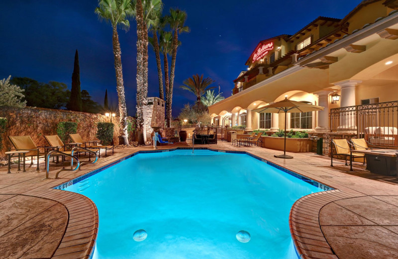 Outdoor pool at La Bellasera Hotel 