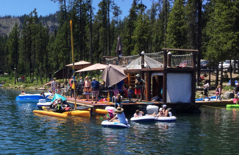 Lake activities at Elk Lake Resort.