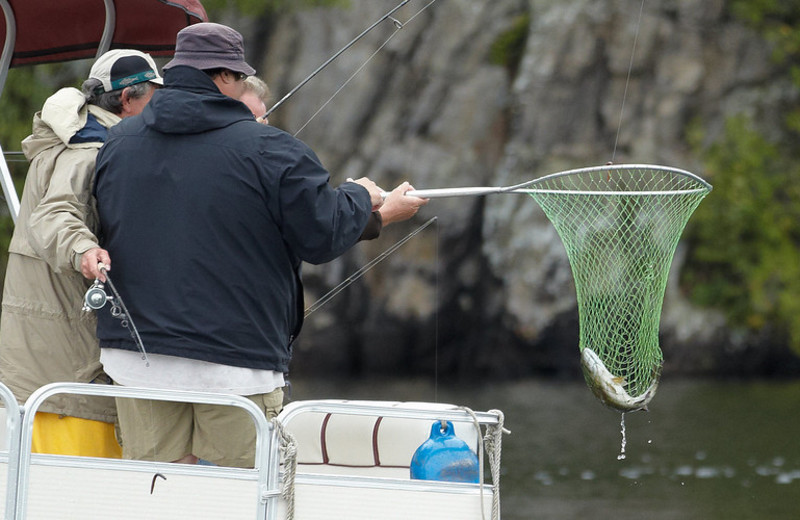 Fishing at Fernleigh Lodge.