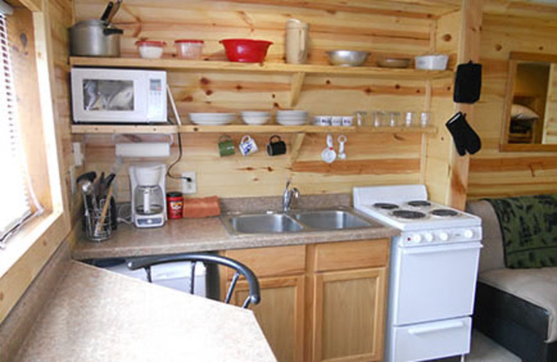 Studio amenities at Blackduck Lodge & Resort.