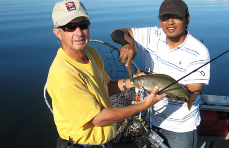 Guided fishing at Tate Island Lodge.