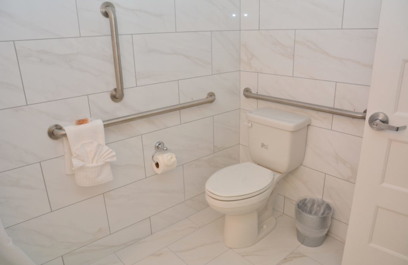 Guest bathroom at Icona Cape May.
