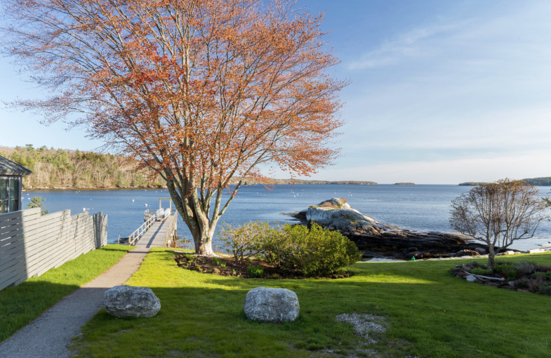 Beach view at Five Gables Inn.