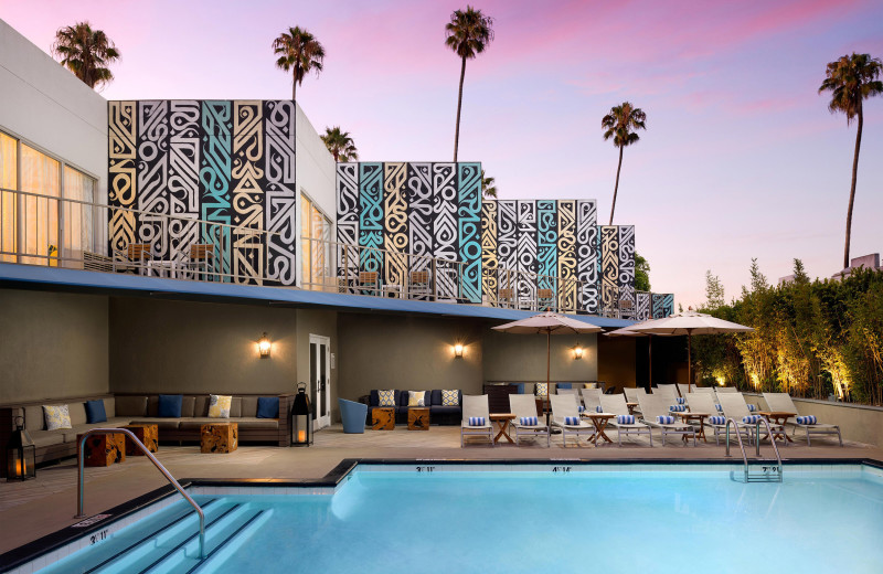 Outdoor pool at Le Méridien Delfina Santa Monica.