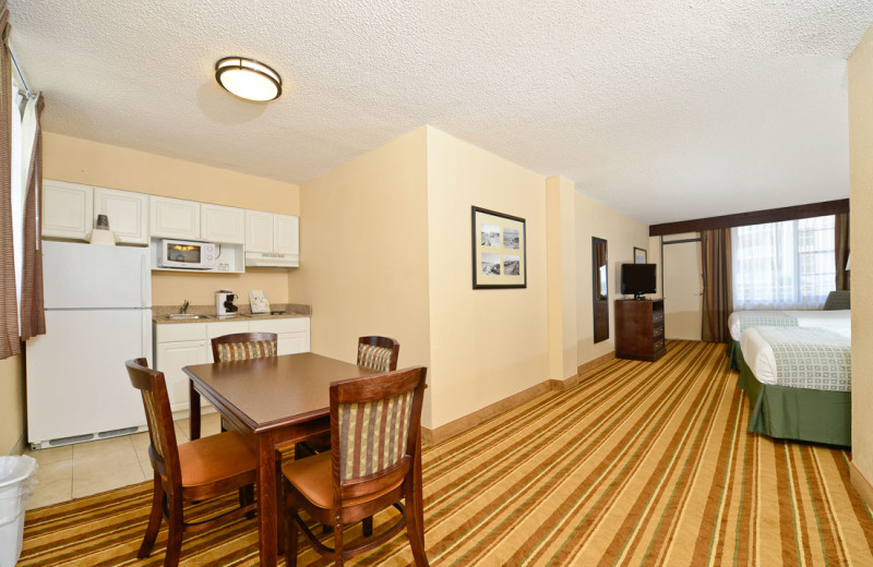 Guest room at Daytona Beach Shores Hotel.