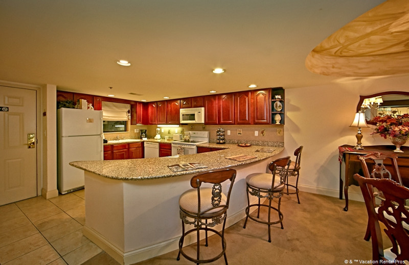 Rental kitchen at Vacation Rental Pros - Gatlinburg.