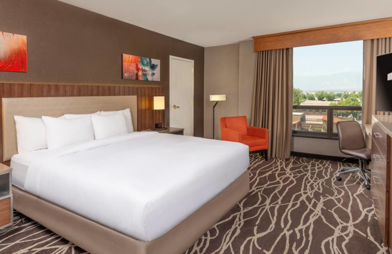 Guest room at DoubleTree by Hilton Hotel San Bernardino.