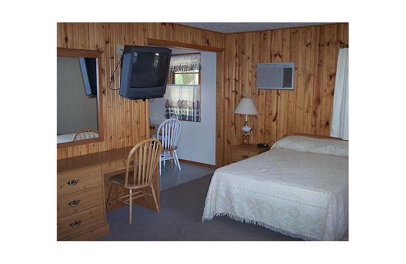 Guest room at Driftwood Resort.
