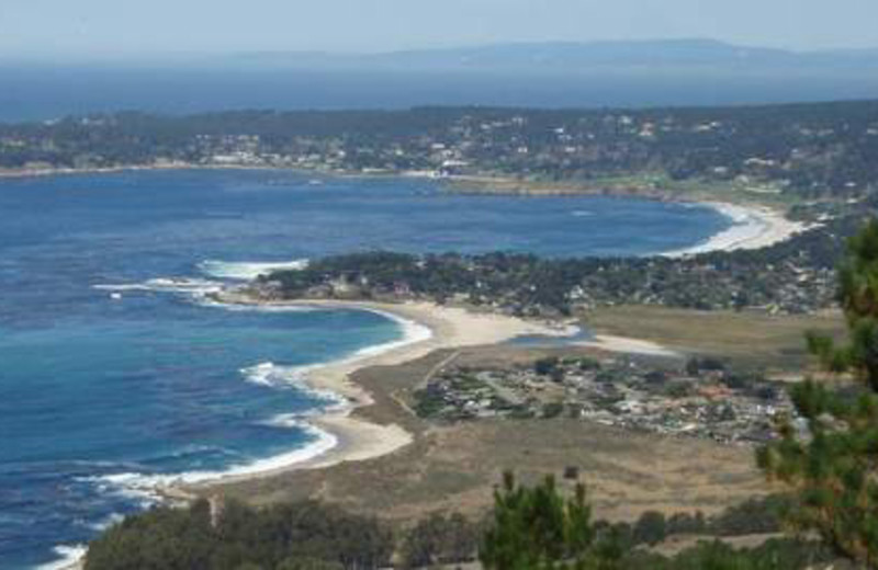 Aerial view of Carmel Lodge.