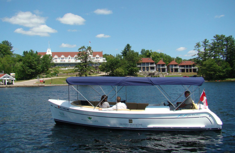 Boating at Windermere House.