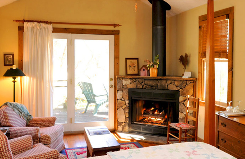 Cottage guest room at Orchard Inn and Cottages.