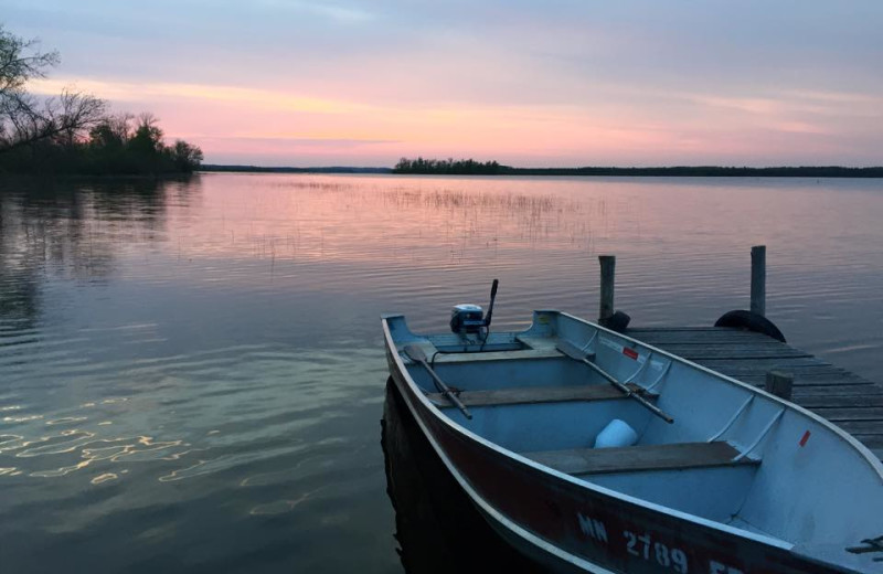 Lake view at Sunset Point Resort.