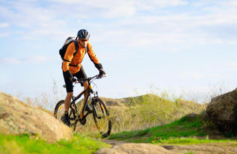 Biking at The Wilderness Way Adventure Resort.