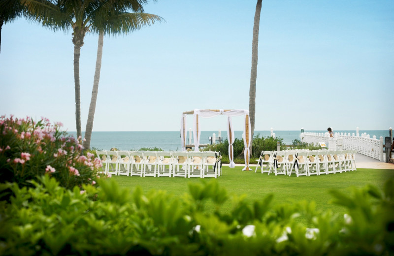 Wedding ceremony at South Seas Island Resort.